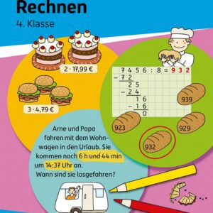 Mein Übungsheft Rechnen 4. Klasse: Mathe-Aufgaben mit Lösungen für den Übertritt – Zahlenraum bis zu einer Million (Lernhefte zum Üben und Wiederholen, Band 434)