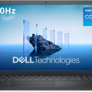 Dell 15 Laptop DC15250 15.6 Inch FHD (1920 x 1080) 120Hz, Intel Core i5-1334U, Intel UHD Graphics, 16GB DDR4 RAM, 512GB SSD, Windows 11 Home, QWERTY Keyboard - Black