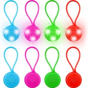 LED Flashing Light School Bag, Pack of 8 LED Reflectors, Children’s Safety Light Reflectors, School Bag, Waterproof Safety Light Reflector Pendant for Backpack, Jogging, Hiking, Running