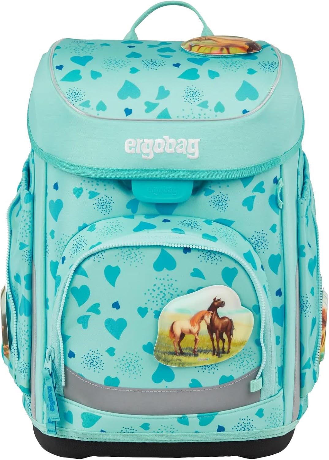 ergobag Cubo Set Ergonomic School Bag Classic 5-Piece 1st Class Primary School, Riding Bear Dream - Turquoise, Unit size, School bag set – Bild 2