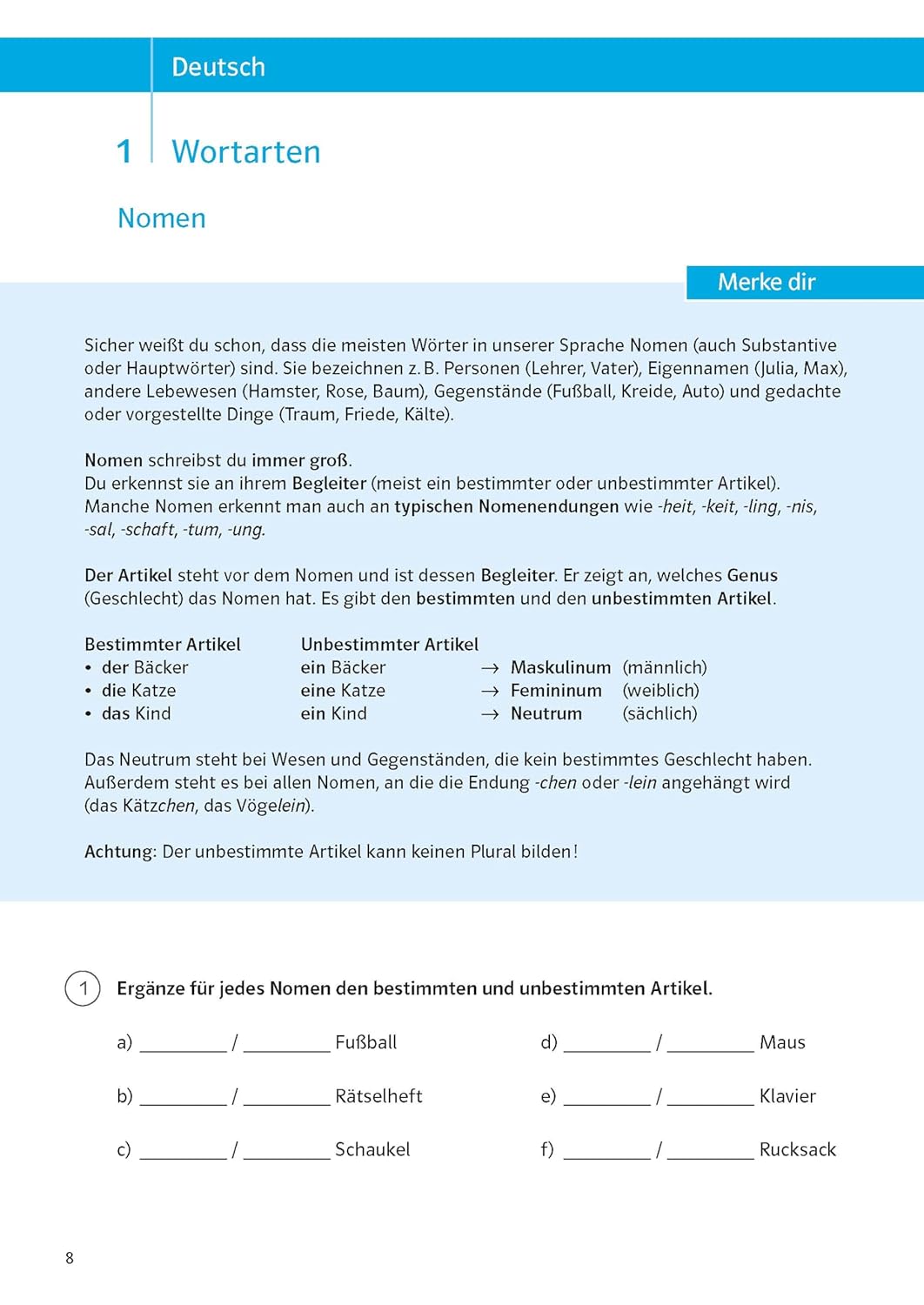 Klett Sicher durch die 5. Klasse - Deutsch, Mathe, Englisch: Das große Übungsbuch fürs Gymnasium – Bild 2