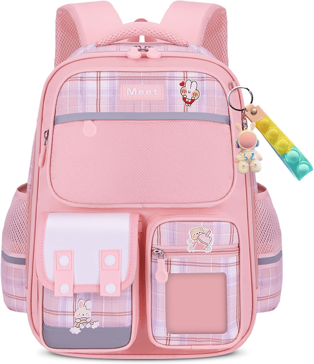 School Backpack Girls 1-6 Class, 2025 Backpack School Children Kawaii School Bag Ergonomic with Reflective, School Bag 6-12 Years Water-Repellent and Lightweight 24 L, 6011 – Bild 8
