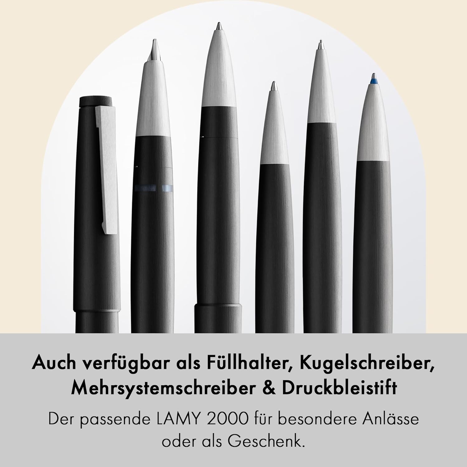 Lamy 2000 Mechanical Pencil 102 – Pencil with a Silver Stainless Steel Casing and Eraser Tip – Bild 4