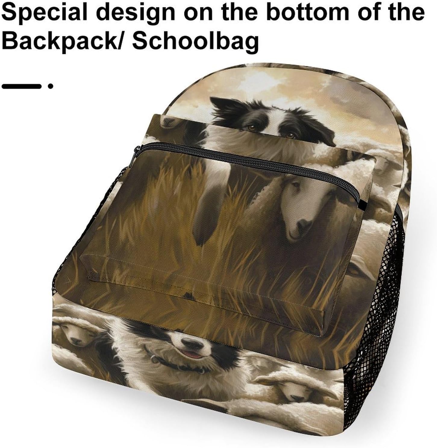 Parent's Nemppfoften Animal School Backpack BullHundgege - Easy Packing Thanks to Clear Compartments – Bild 6