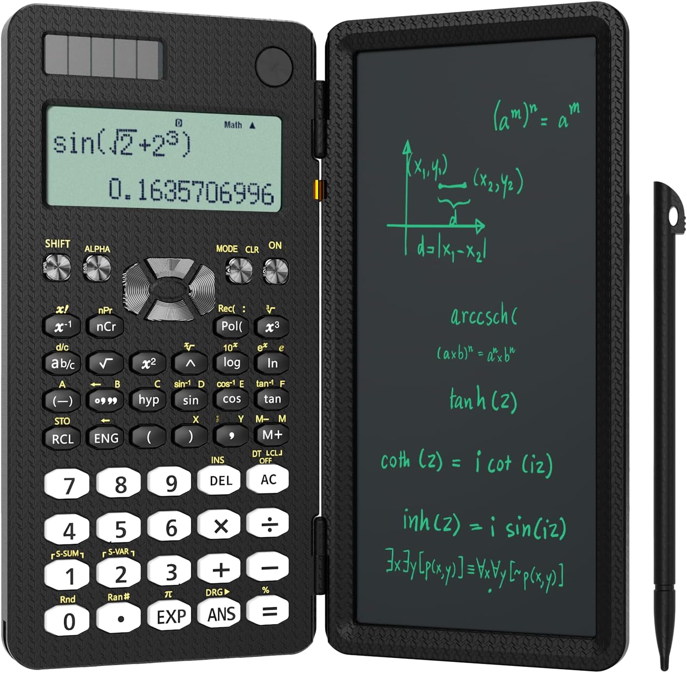 NEWYES Scientific Calculator 82 MS, 240 Functions & 2-Line Display School Calculator with Protective Case for Junior, Medium and Student