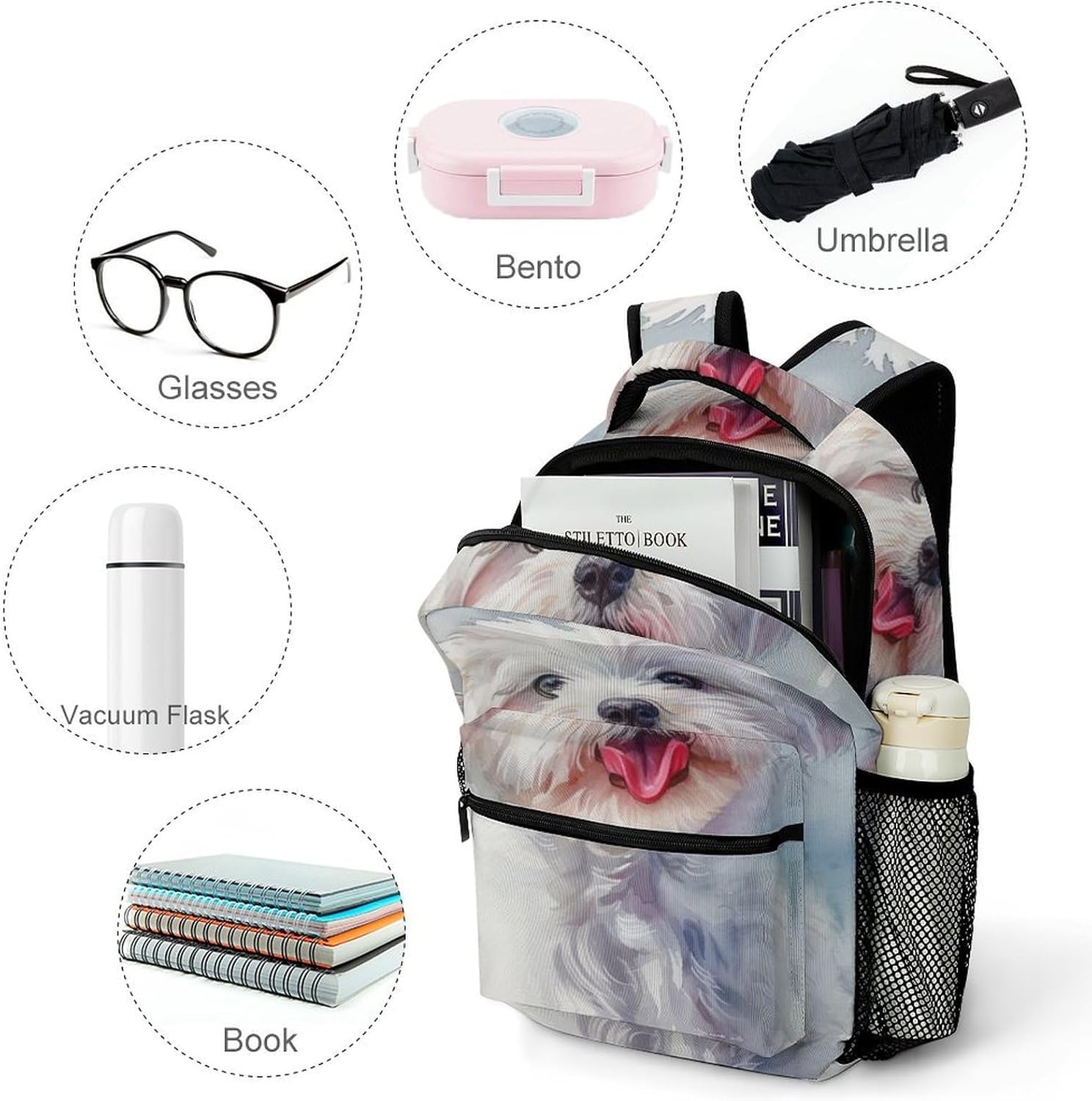 Easy to Clean Fantasy Tiers Children's Backpack Cool Draches - Stain Resistant Materials – Bild 4