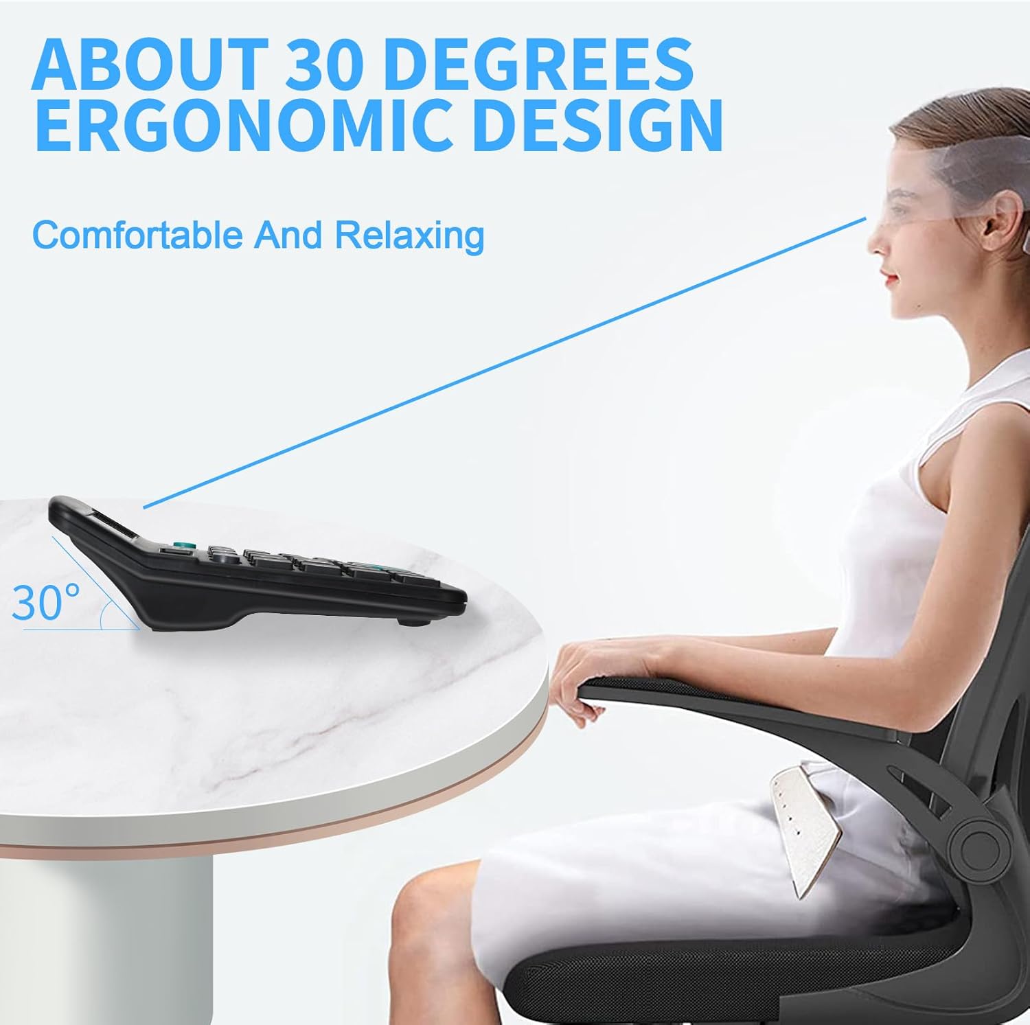 2 Pack Calculator, Desktop Calculator 12 Digits with Large LCD Display and Sensitive Button, Dual Power (Solar and Battery) for Office, Home and School, Table Calculator Black – Bild 6