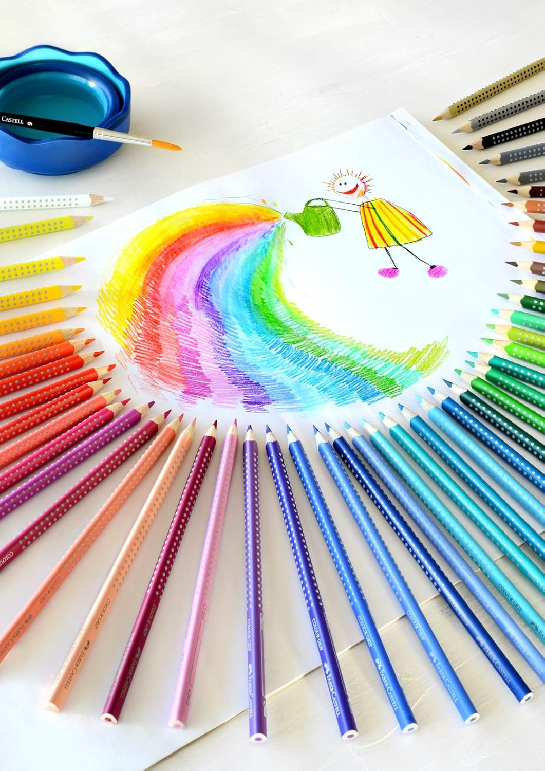 Faber-Castell 112412 Colour Grip Coloured Pencils, Set of 12, Cardboard Pack – Bild 3