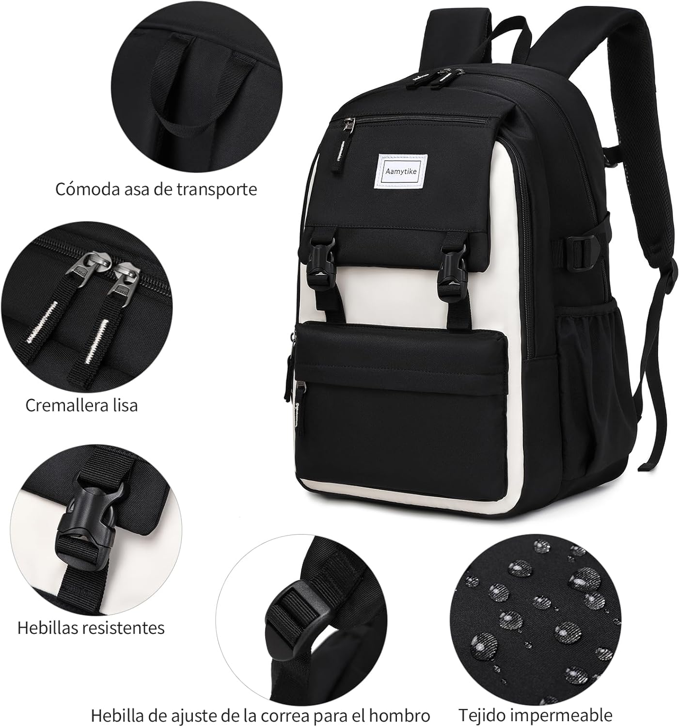 School Backpack Girls Teenager School Backpack Women's School Bag Girls Waterproof Children's School Bag Casual Daypacks School Bag for Girls Backpack with Lunch Bag Set – Bild 6