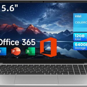 jumper Laptop 15.6 Inch FHD Display, 12GB RAM 640GB ROM, Office 365, Processor 5205U Notebook, Battery 38Wh, Two Stereo Speakers, Type-C USB 3.0, Digital Keyboard