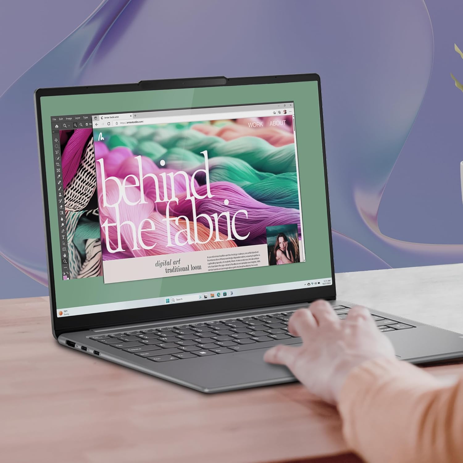 Lenovo Yoga Slim 7i AI Laptop, 14 Inch WUXGA OLED Display, Intel Core Ultra 7, 16GB RAM, 512GB SSD, Intel Arc Graphics, Windows 11, QWERTZ, Luna Grey, 3 Months Premium Care – Bild 6