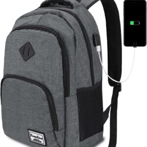 YAMTION Backpack Men and Women, School Bag, Laptop School Backpack, Boys Teenagers, Daypack, University, School, Study, Work