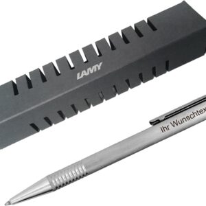 Lamy Logo Ballpoint Pen Model 206 Including Laser Engraving Brushed Stainless Steel –