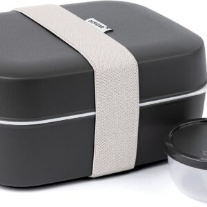 Amuse 3 in 1 Adult Lunch Box Bento Box, Lunch Box with Compartments, Perfect as Meal Prep Boxes, Adult Lunch Box and Lunch Box with Dividers, Bento Lunch Box Including Snack Boxes