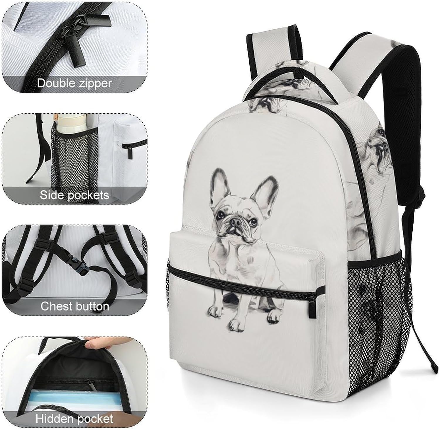 Everyday Weather Vehicle Backpack Dirt Bike Action - Rainproof Zips – Bild 3