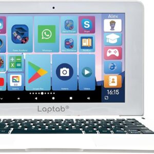 Lexibook, LAPTAB® 10, Laptop with Touch Screen, Designed for the Whole Family, Educational and Fun Content, Powered by Android™, Parental Control, Ultra Slim and Lightweight, LT10EN