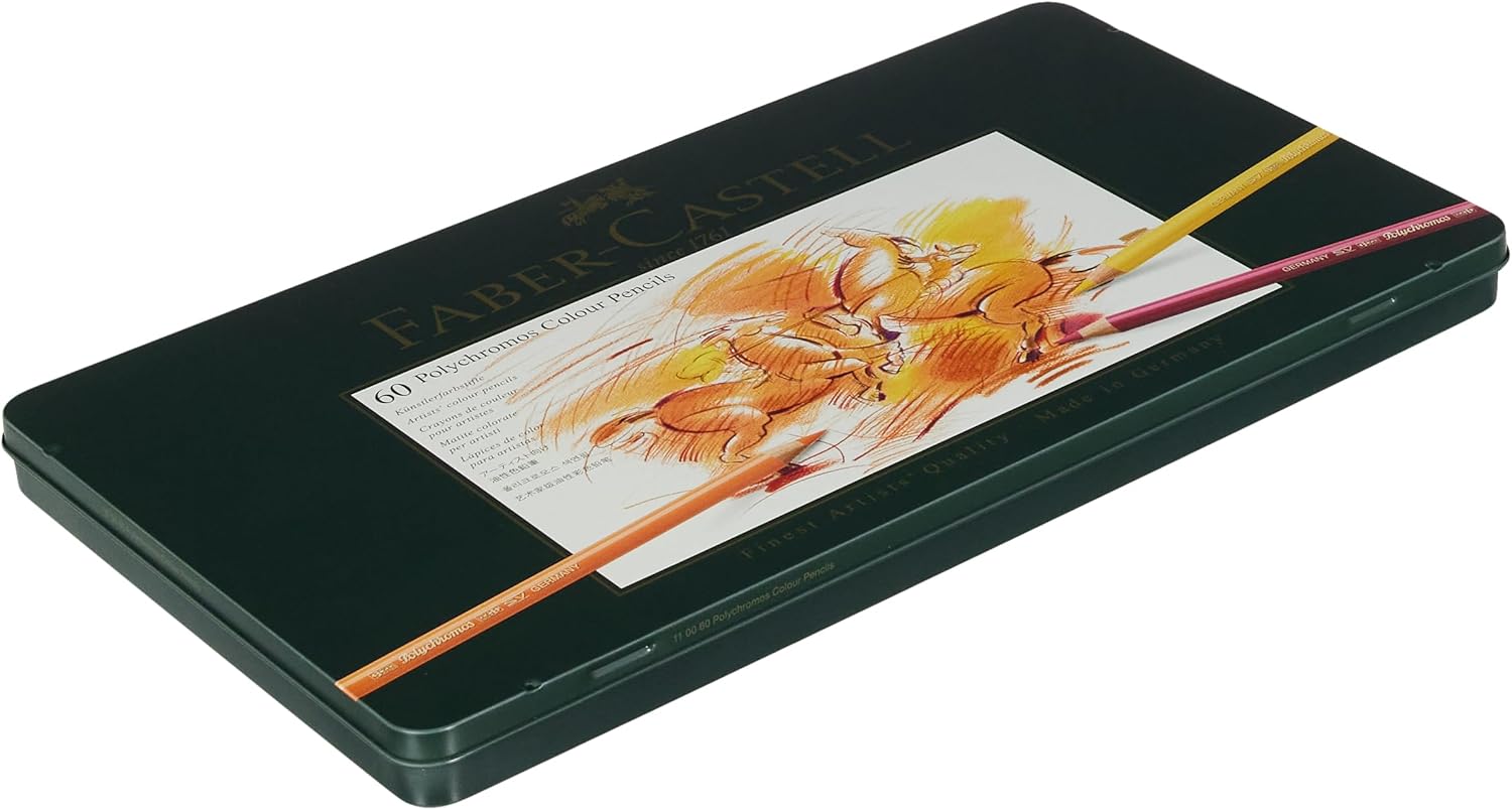 Faber-Castell 110060 – Polychromos Coloured Pencils, Pack of 60 in a Metal Case – Bild 6