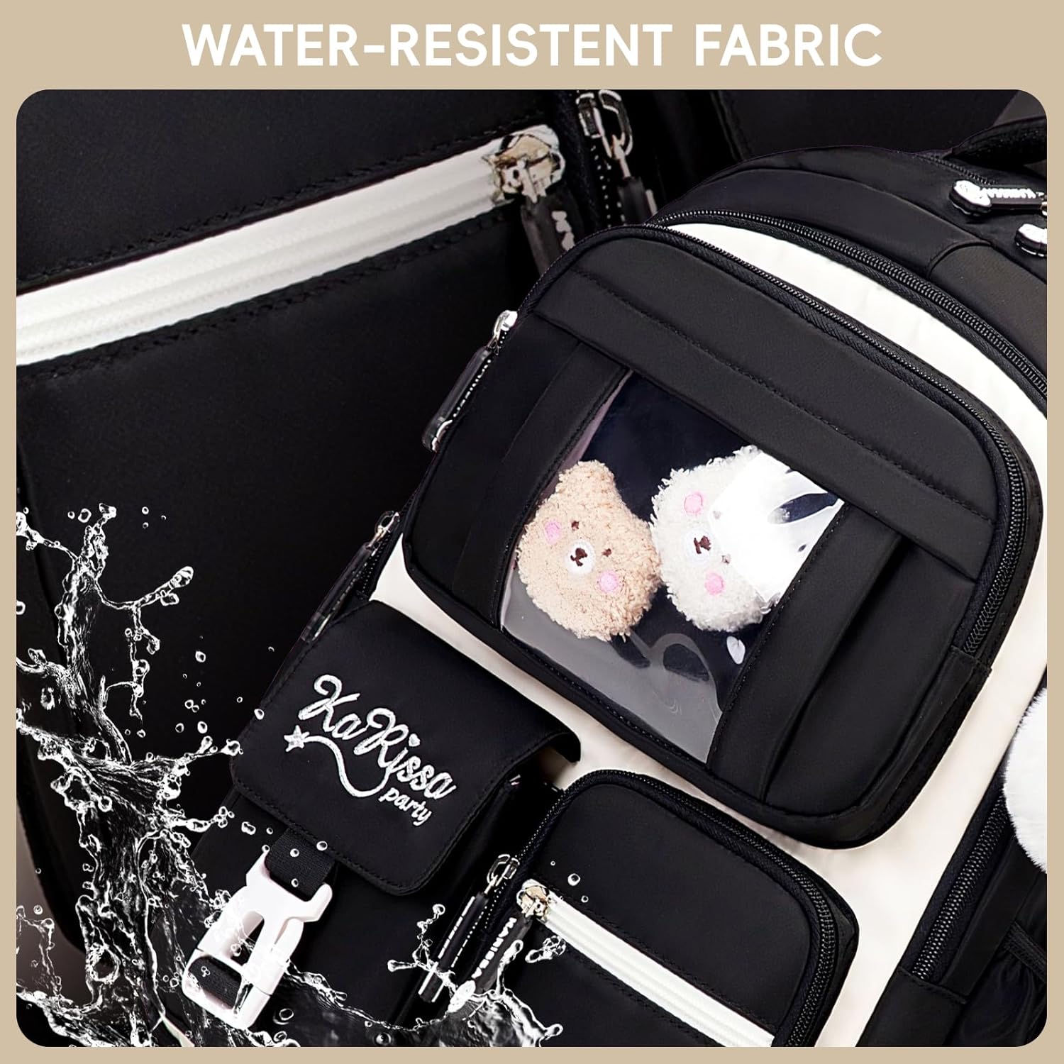 School Bag Girls Backpack School Girls Breathable School Backpack for Girls 1st - 5th Grade Casual School Bag Kids for Primary School Middle School – Bild 6