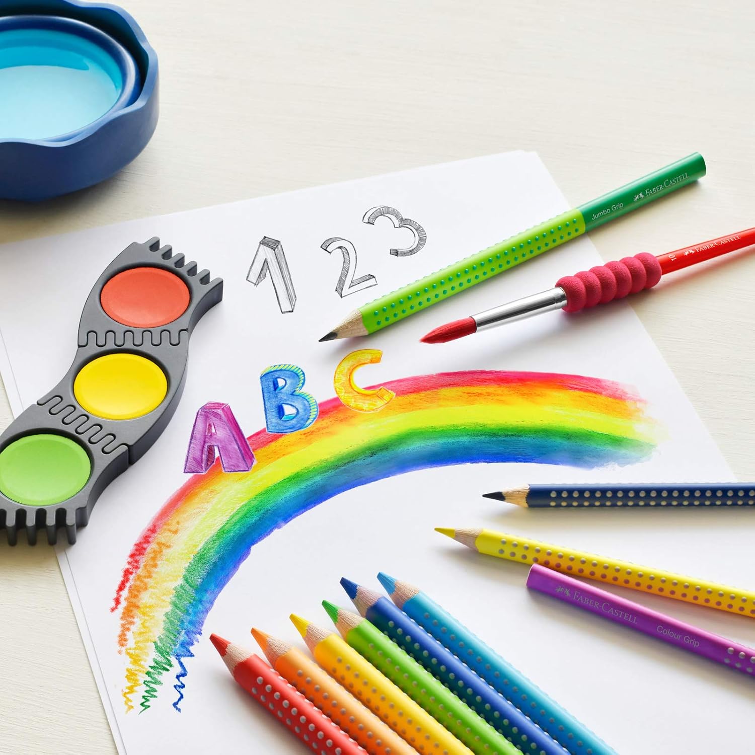 Faber-Castell 112412 Colour Grip Coloured Pencils, Set of 12, Cardboard Pack – Bild 8