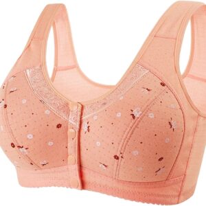 Generisch 2025 – Damen-BH mit Spitzenrand und Schnalle auf der Vorderseite, ohne Stahlring, Bewegung, Nahtlose Raffung, Anpassung, Yoga, Schlaf, großer BH Damen Kleidung