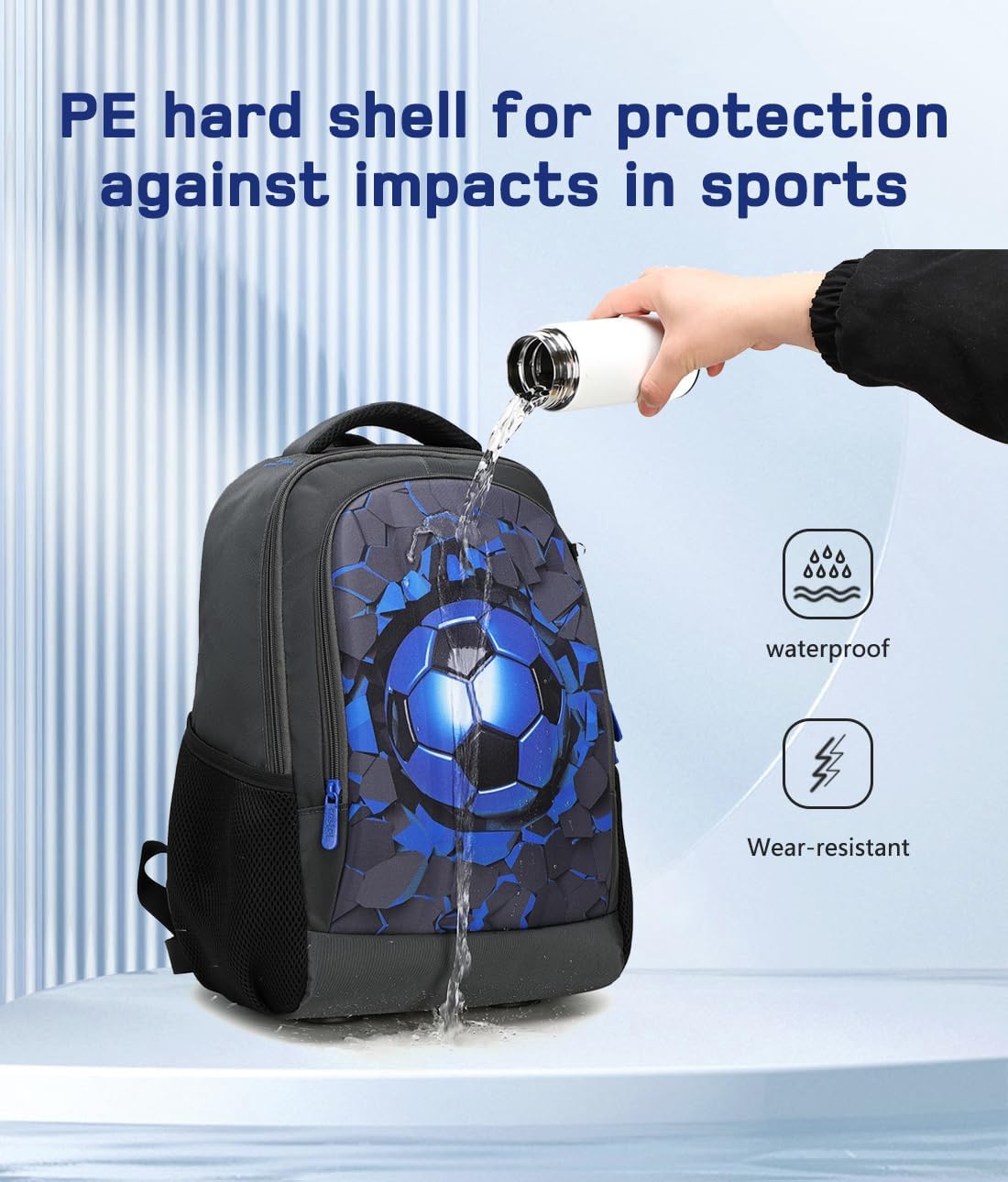 Cusangel Children's Backpack Girls Boys Teenagers School Backpack Ergonomic & Adjustable School Bag Weatherproof Backpack Children with Chest Strap – Bild 6