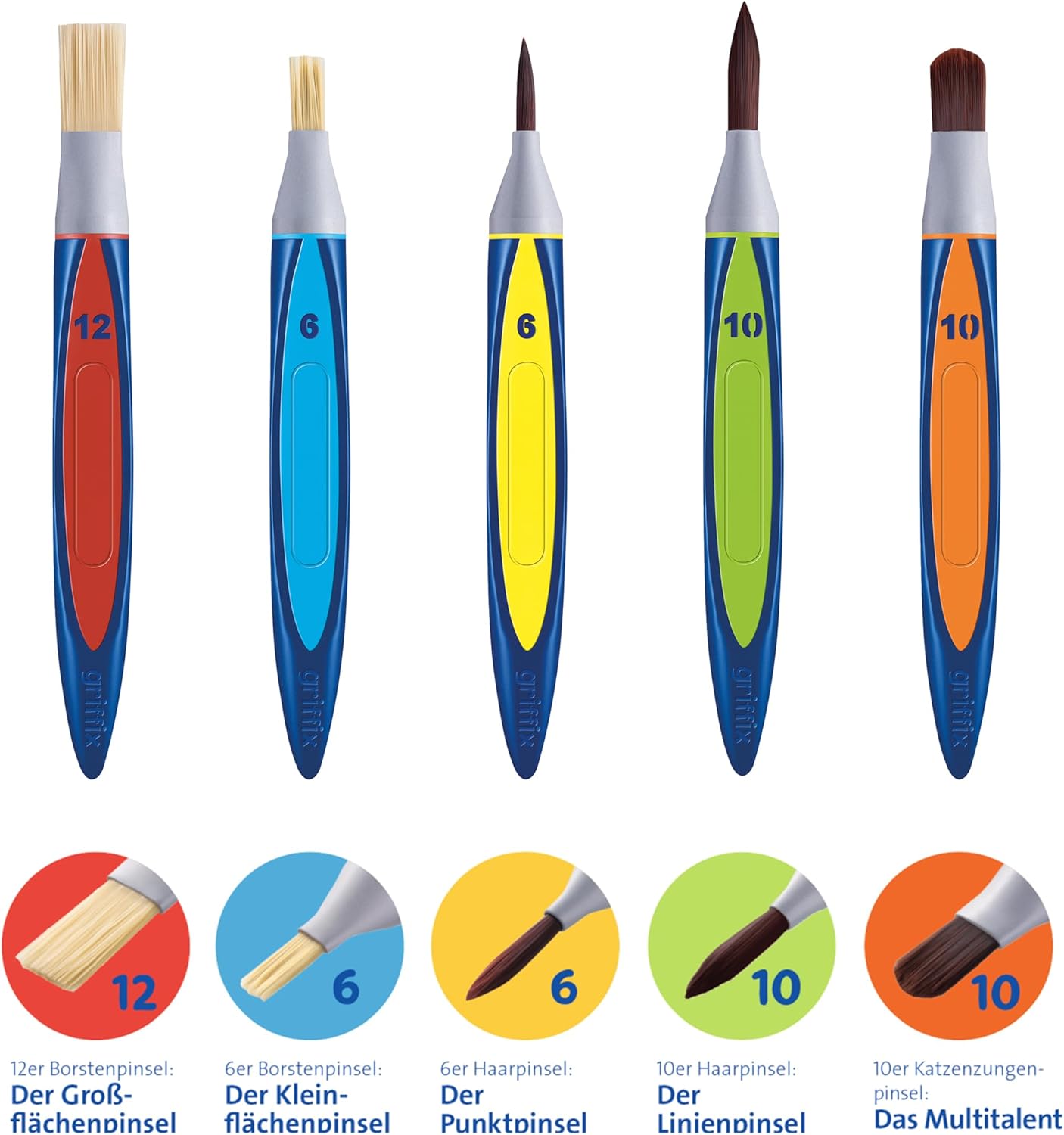 Pelikan 700733 brush set, griffix with ribbon, 5 pieces – Bild 3