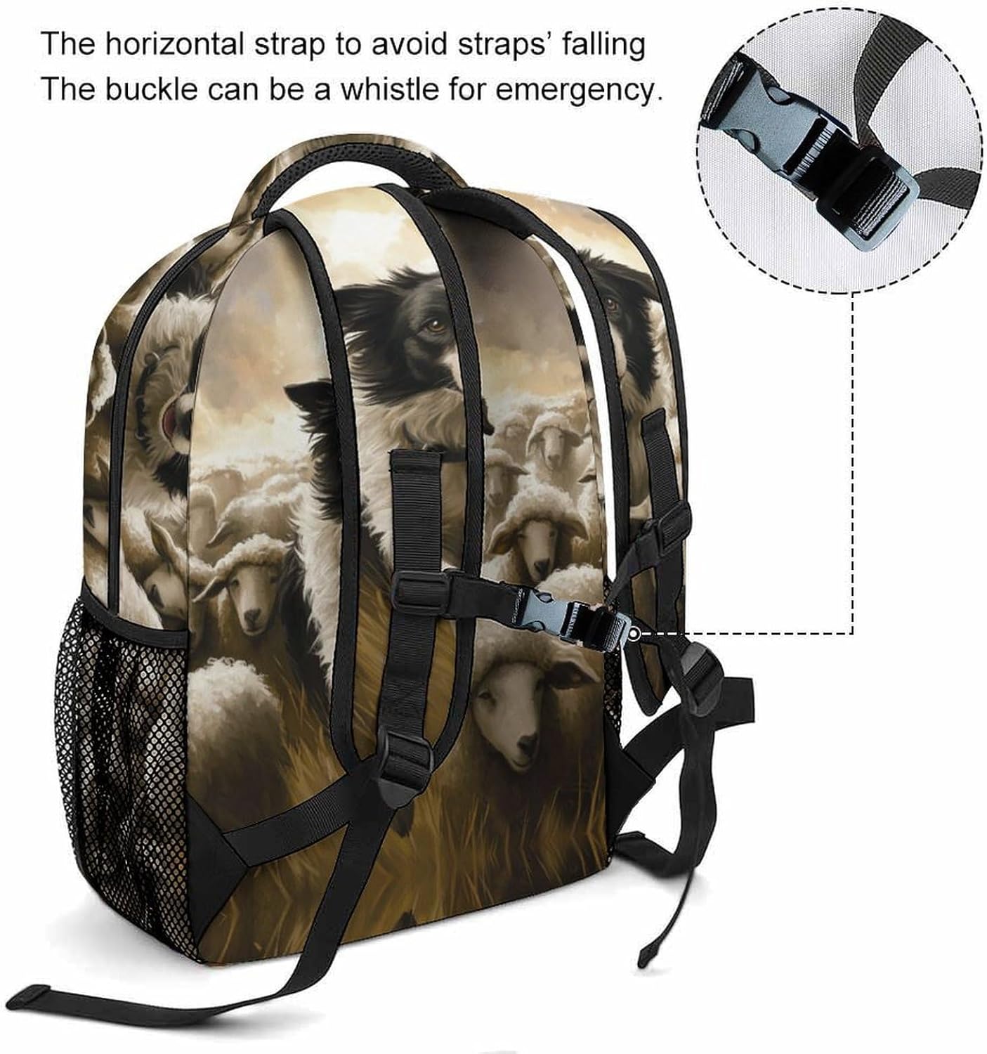 Parent's Nemppfoften Animal School Backpack BullHundgege - Easy Packing Thanks to Clear Compartments – Bild 5