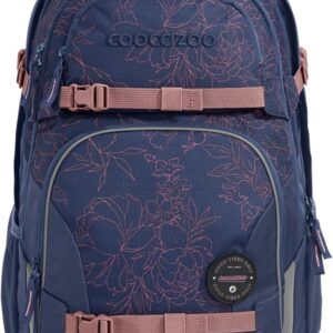 Coocazoo PORTER school backpack, ergonomic & adjustable satchel, height & size adjustable, with chest strap & hip belt, lightweight & individual, from 3rd grade