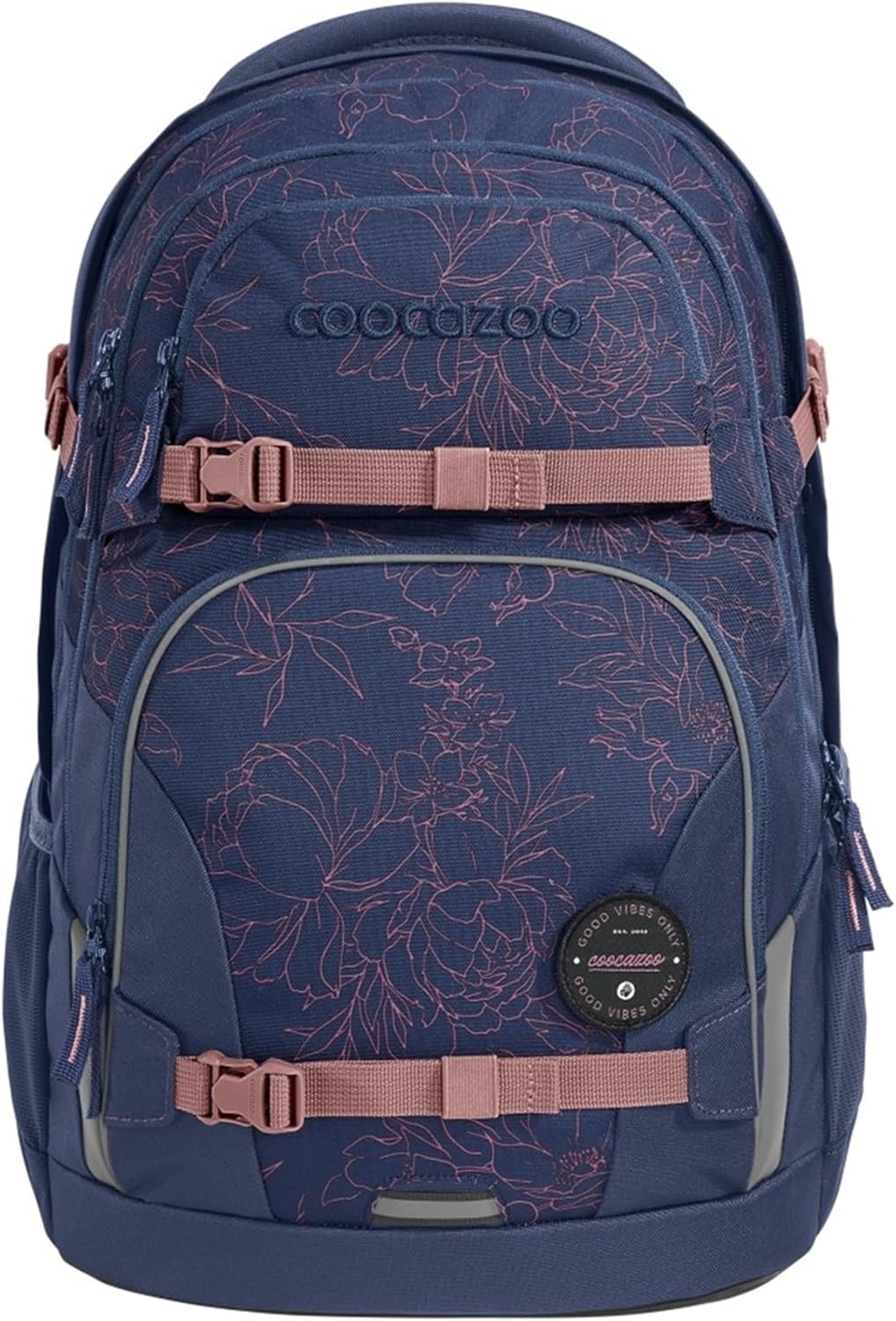 Coocazoo PORTER school backpack, ergonomic & adjustable satchel, height & size adjustable, with chest strap & hip belt, lightweight & individual, from 3rd grade
