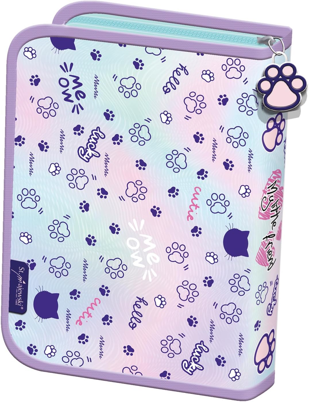 Goldkids - School Bag for Boys and Girls - School Backpack for Children with Pencil Case - Shoe Bag and Homework Book - Cat Motif - 1-3 Class, Set of 6, Classic – Bild 3