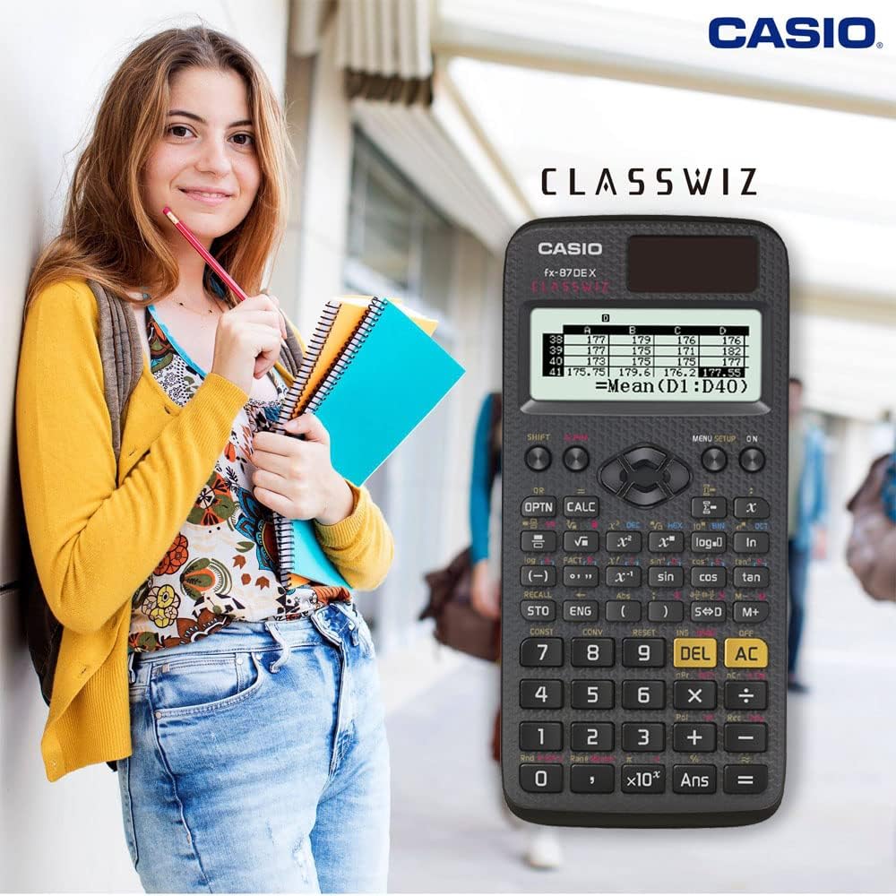 Casio FX-87DE Plus Scientific Calculator, Black – Bild 6