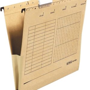 Herlitz 10843373 – Pack of 25 hanging folders, brown, 32 x 23.7 cm