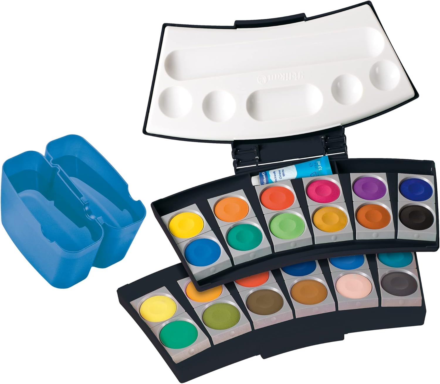 Pelikan ProColor® 701228 Paint Box Black / Blue 24 Colours Pack of 1