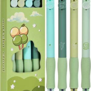 Pack of 4 Erasable Ballpoint Pens, Erasable Pen Set, Retractable Rollerball Pen, Erasable for Students, Gift, School, Office Supplies (0.5 mm Blue)