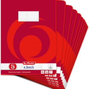 Herlitz Notebook Exercise Book A4/16 FSC Mixed Pack of 10 with Motif Assorted