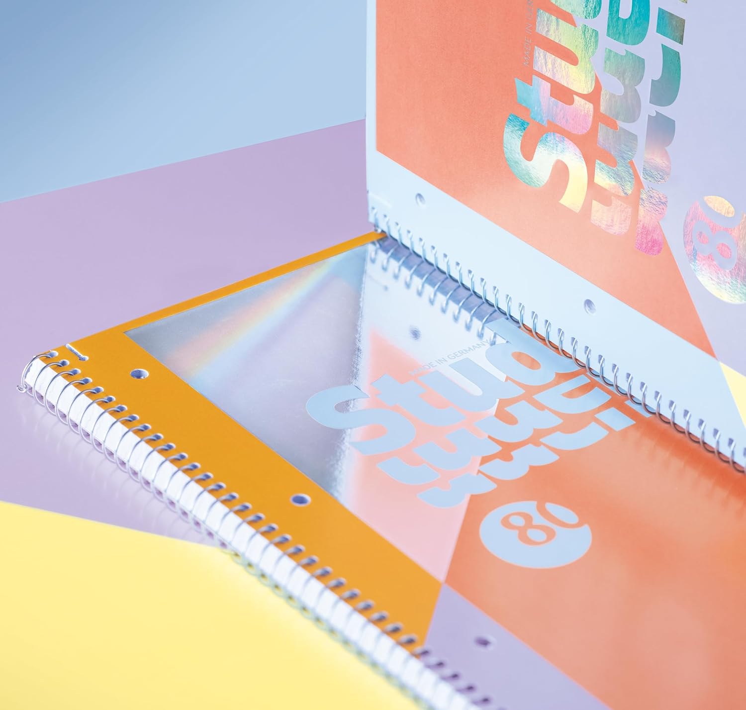 BRUNNEN College Notepad Premium Student "Intoxicate" | A4, Line Style 27, 80 Sheets, Coral – Bild 6