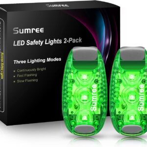 LED Flashing Light School Bag Safety Light Set of 2 Clip Safety Light Pram Light Running Light Pet Light for Children Backpack, Dog Light Pendant, Cats, Joggers, Prams