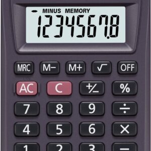 Casio HL-4A Calculator Anthracite Display (Digits): 8 Battery Operated (W x H x D) 56 x 9 x 87 m, Pack of 1