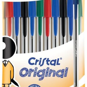 BIC Cristal Medium Ballpoint Pen – Bag, assorted colours