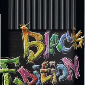 Faber-Castell 116413 Blackwood Colouring Pencils, Black Edition, 12-Piece Metal Case