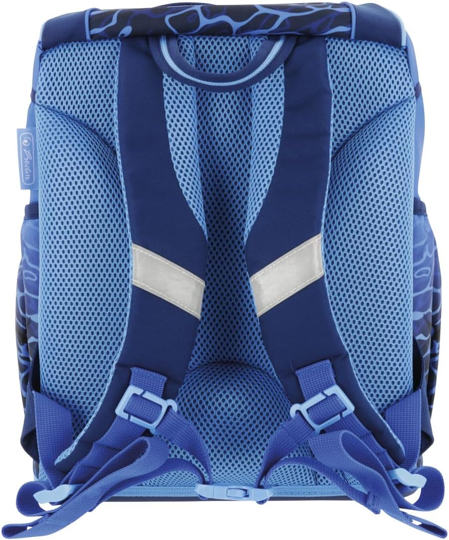 Herlitz Blue Shark School Bag Set of 6 Ergonomic Ultralight School Bag 1st Class Boys Girls Children 16 L – Bild 4