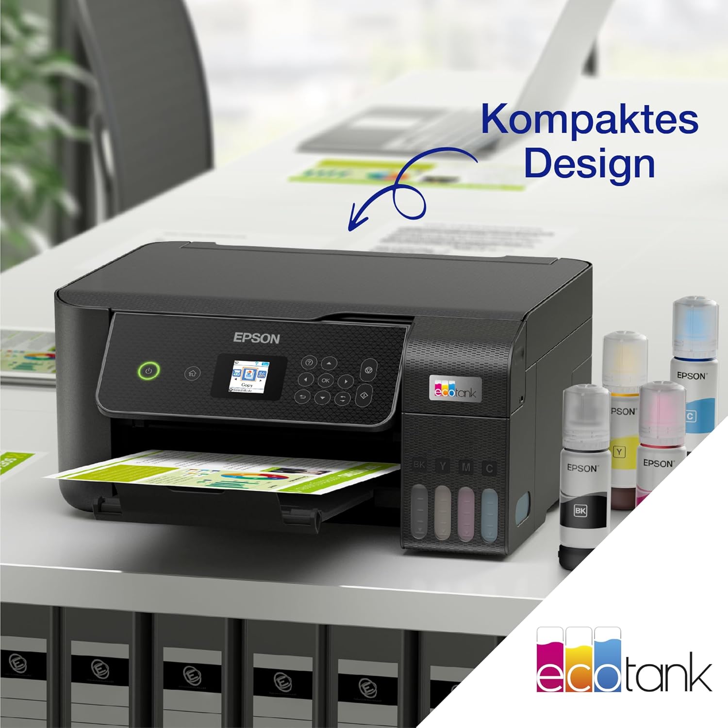 Epson EcoTank ET-2870 A4 Multifunction Wi-Fi Ink Tank Printer with a Included Stock of Inks up to 3 Years – Bild 9