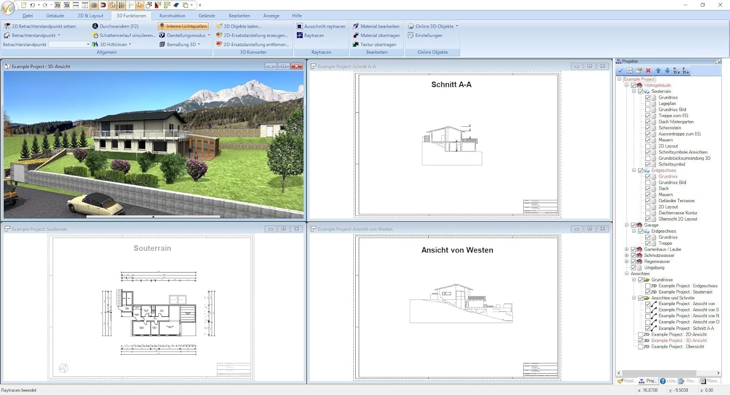 3D CAD 8 Architecture 2D / 3D Architektur für Hausplaner, Grundrisse, Wohnungen für Windows 11, 10, 8., 7 – Bild 8