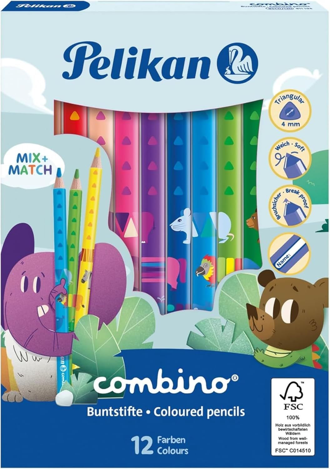 Pelikan 810401 Combino Children’s Learning to Write Pencil, Pink