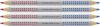 Faber-Castell 110910 Jumbo Grip Hyphenation Pen Bicolour Red and Blue (Pack of 4)