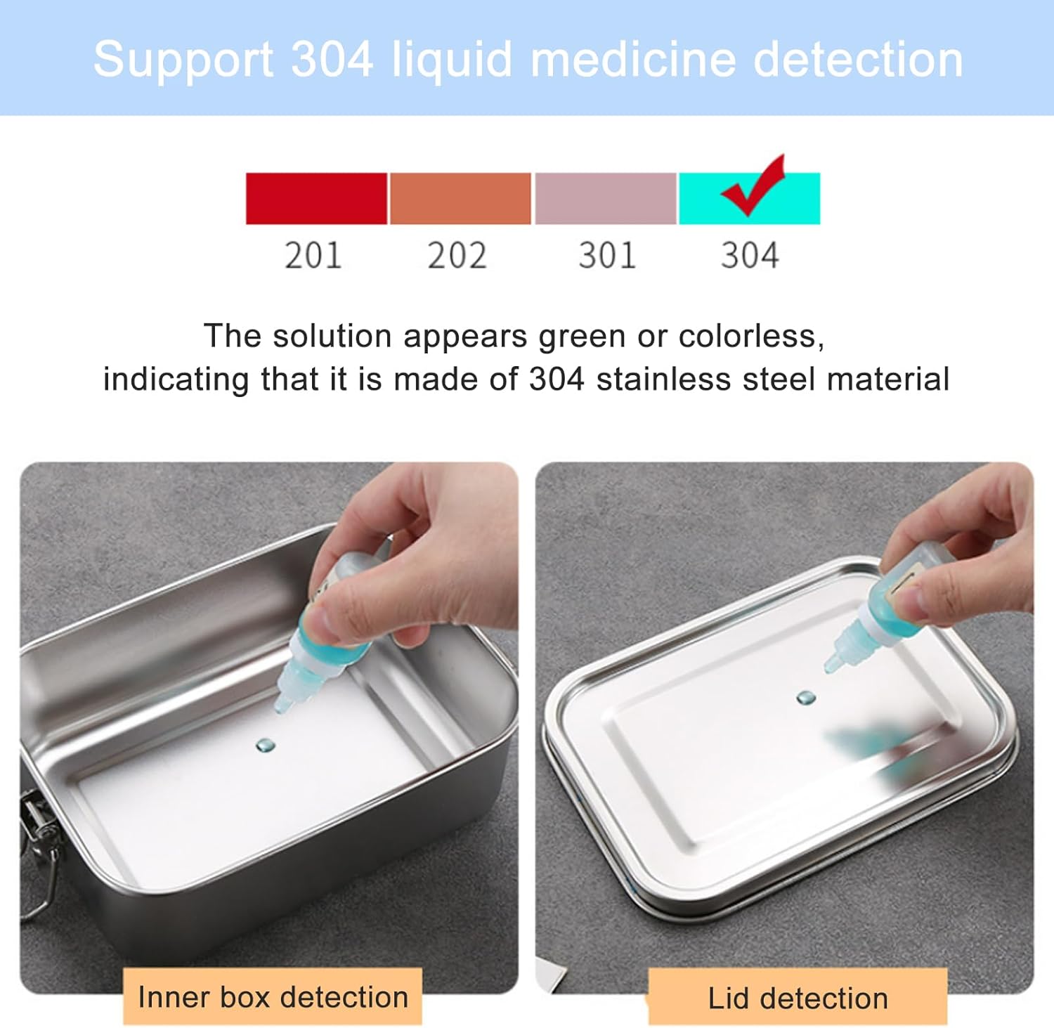 Nutabevr Stainless Steel Lunch Box, 850 ml Lunch Box, Leak-Proof with Divider and Sealing Ring, Sustainable and Environmentally Friendly, BPA-Free, Lunch Box, Lunch Box, Lunch Box, for Adults and – Bild 5