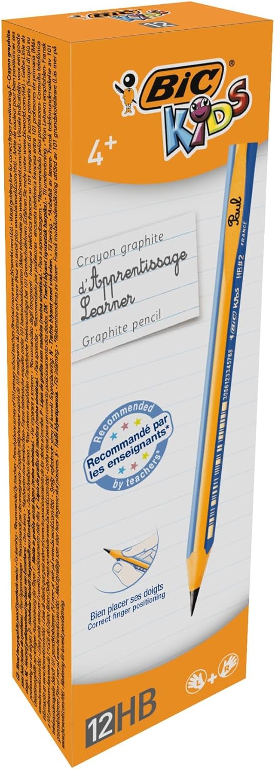 BIC Kids Learner Graphite Pencils - Blue, Box of 12