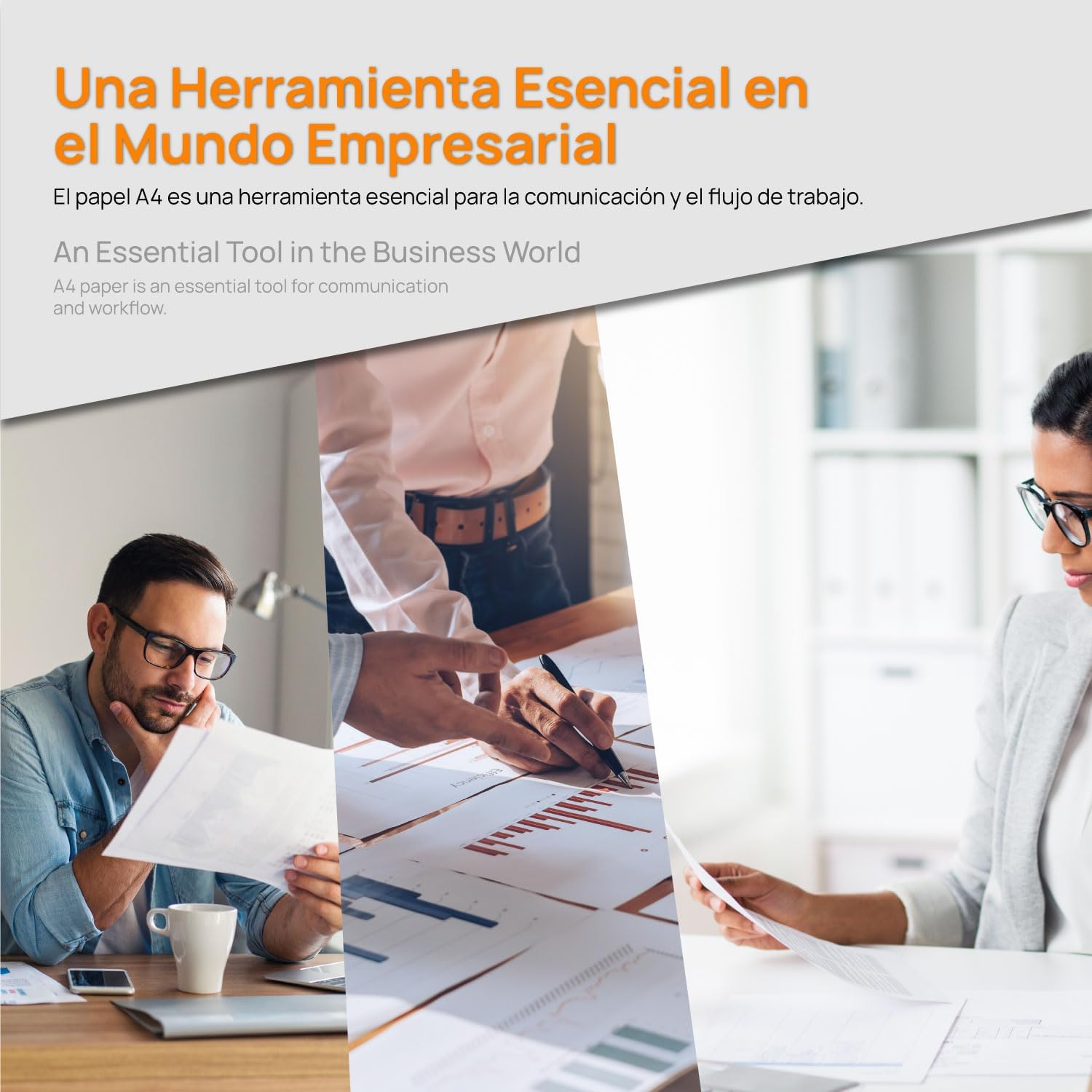 A4 Paper 120g Printer Paper A4 Pack for School, Work or Home Use, A4 Sheets for Copier and Multipurpose, A4 Paper Extra White - SIDI (100 h, 120 g) – Bild 3