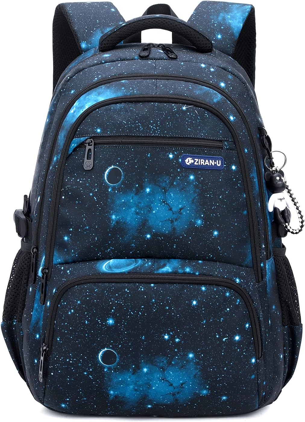 School Backpack Boys Teenager School Bag School Bag with Trolley Straps 16 Inch Waterproof Daypack Large Nylon Casual Kids Backpack 3-9th Class for School and Travel