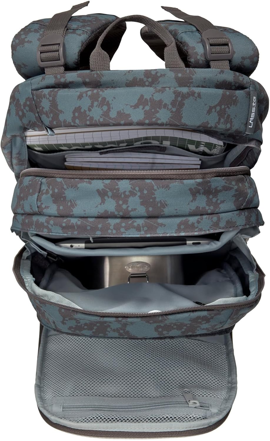 LÄSSIG Bold School Bag with Reflectors and Height-Adjustable Back Section, multicoloured, Classic – Bild 6
